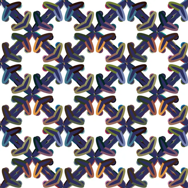 Geometrik şekilli kusursuz desen vektör çizimi