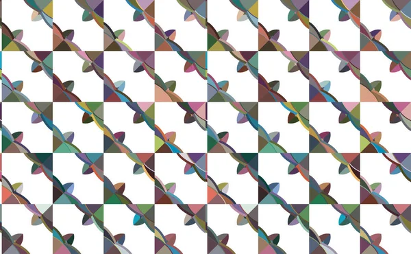 Geometrik şekilli kusursuz desen vektör çizimi