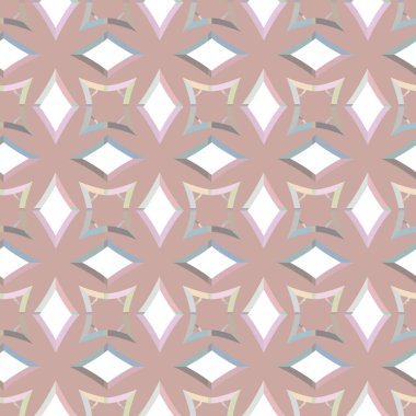 Geometrik şekilli kusursuz desen vektör çizimi