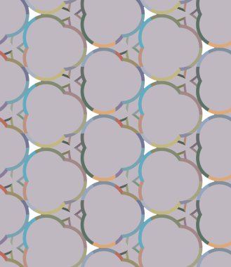 Geometrik şekilli kusursuz desen vektör çizimi