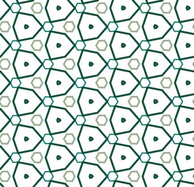 Geometrik şekilli kusursuz desen vektör çizimi