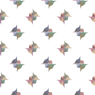 Geometrik şekilli kusursuz desen vektör çizimi