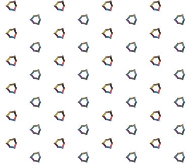 Geometrik şekilli kusursuz desen vektör çizimi