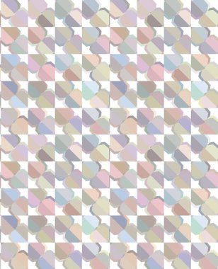 Geometrik şekilli kusursuz desen vektör çizimi