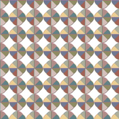 geometrik şekilli kusursuz desen