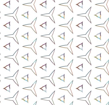 Geometrik şekilli kusursuz desen vektör çizimi