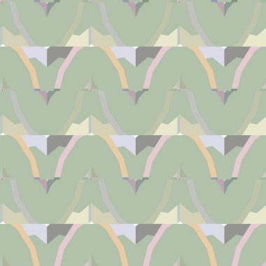 Geometrik şekilli kusursuz desen vektör çizimi