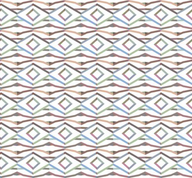 Geometrik şekilli kusursuz desen vektör çizimi