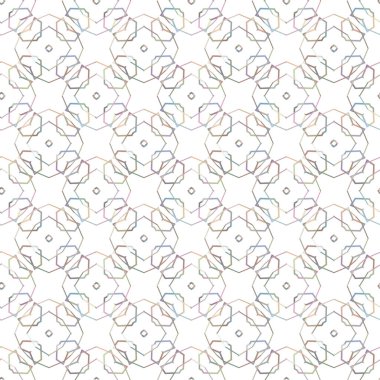 Geometrik şekilli kusursuz desen vektör çizimi