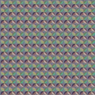 Geometrik şekilli kusursuz desen vektör çizimi