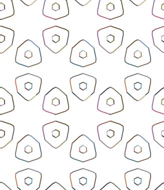 Geometrik şekilli kusursuz desen vektör çizimi