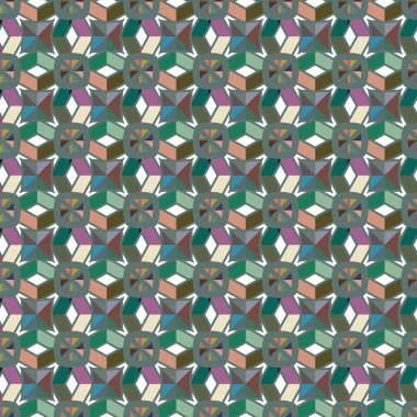 geometrik şekilli kusursuz desen