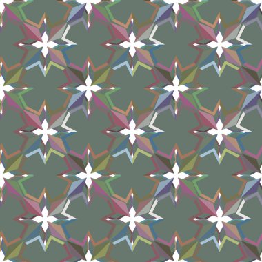 Geometrik şekilli kusursuz desen vektör çizimi