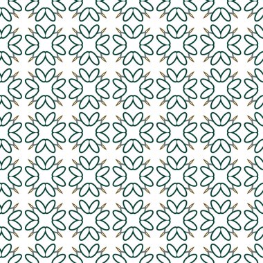 Geometrik şekilli kusursuz desen vektör çizimi