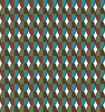 Geometrik şekilli kusursuz desen vektör çizimi