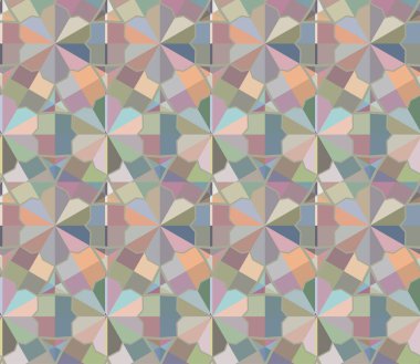Geometrik şekilli kusursuz desen vektör çizimi