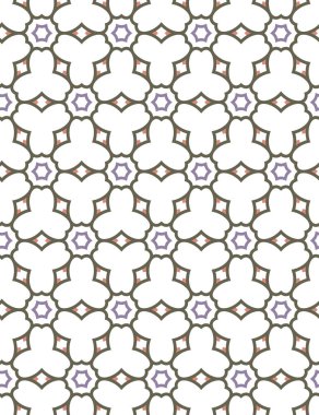 Geometrik şekilli kusursuz desen vektör çizimi