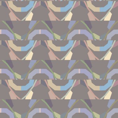 Geometrik şekilli kusursuz desen vektör çizimi