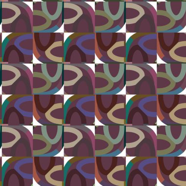 Geometrik şekilli kusursuz desen vektör çizimi