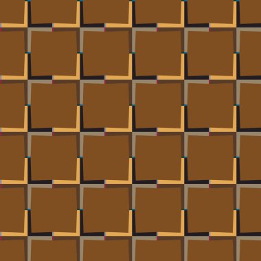 Geometrik şekilli kusursuz desen vektör çizimi