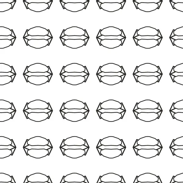 Nahtlose Muster Mit Geometrischen Formen Vektorillustration — Stockvektor