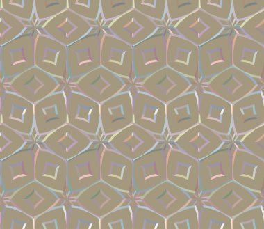 Geometrik şekilli kusursuz desen vektör çizimi