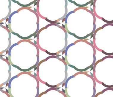 Geometrik şekilli kusursuz desen vektör çizimi