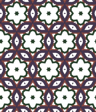 Geometrik şekilli kusursuz desen vektör çizimi