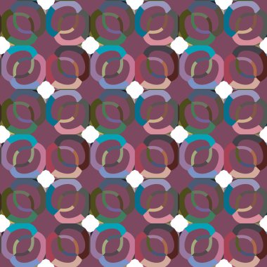 Geometrik şekilli kusursuz desen vektör çizimi