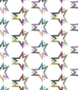 Geometrik şekilli kusursuz desen vektör çizimi