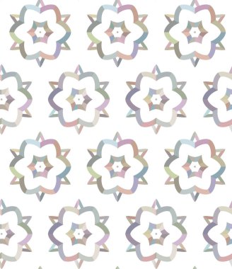 Geometrik şekilli kusursuz desen vektör çizimi