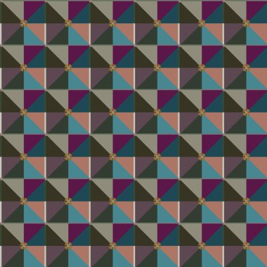 geometrik şekilli kusursuz desen