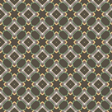 Geometrik şekilli kusursuz desen vektör çizimi