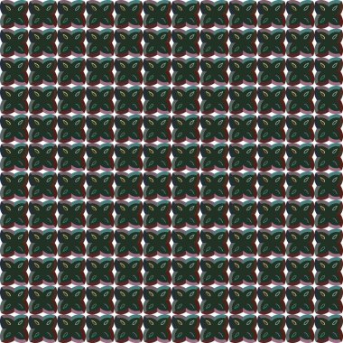 Geometrik şekilli kusursuz desen vektör çizimi