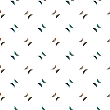 Geometrik şekilli kusursuz desen vektör çizimi