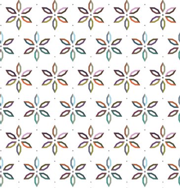 Geometrik şekilli kusursuz desen vektör çizimi