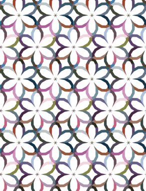 Geometrik şekilli kusursuz desen vektör çizimi