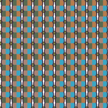 Geometrik şekilli kusursuz desen vektör çizimi