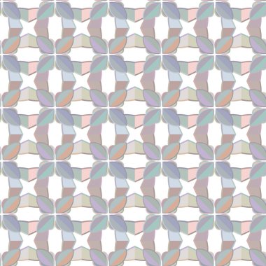 Geometrik şekilli kusursuz desen vektör çizimi