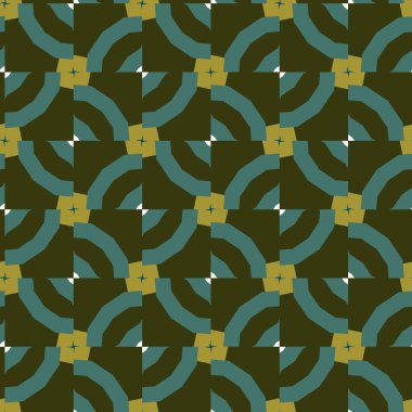 Geometrik şekilli kusursuz desen vektör çizimi