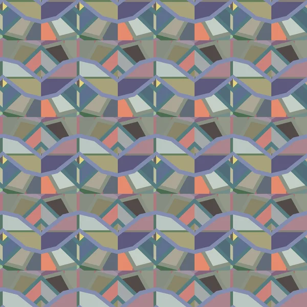 Patrón Sin Costuras Con Formas Geométricas — Archivo Imágenes Vectoriales