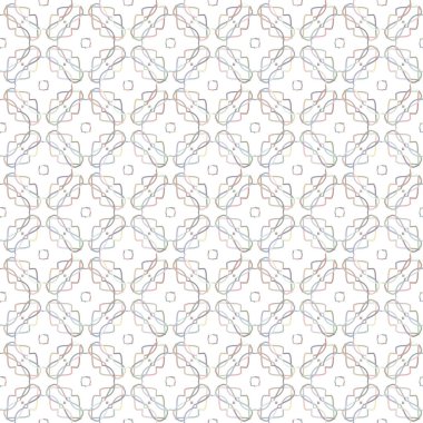 Geometrik şekilli kusursuz desen vektör çizimi