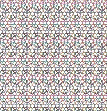 Geometrik şekilli kusursuz desen vektör çizimi