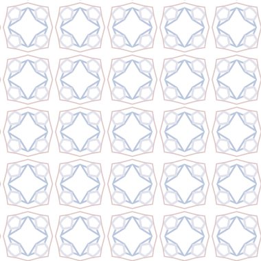 Geometrik şekilli kusursuz desen vektör çizimi