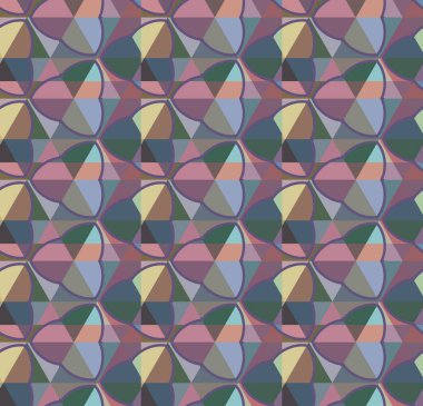 Geometrik şekilli kusursuz desen vektör çizimi