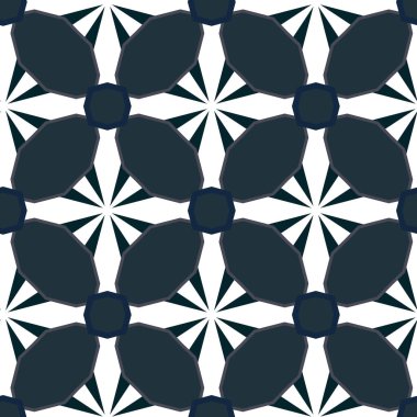 Geometrik şekilli kusursuz desen vektör çizimi