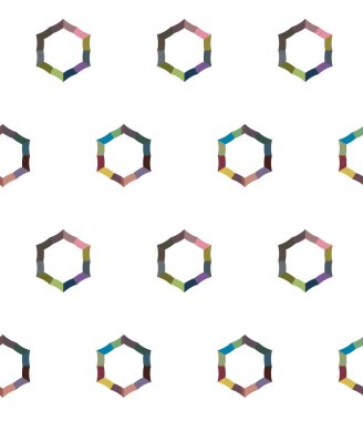 Geometrik şekilli kusursuz desen vektör çizimi