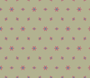 Geometrik şekilli kusursuz desen vektör çizimi