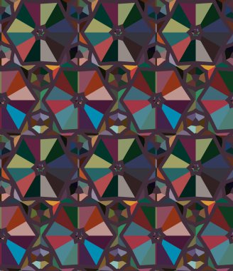 Geometrik şekilli kusursuz desen vektör çizimi