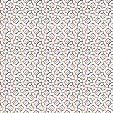 Geometrik şekilli kusursuz desen vektör çizimi